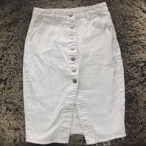 White Denim Forever 21 Skirt
